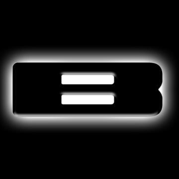 ORACLE Lighting Insignias de letras LED iluminadas universales - Acabado de superficie negro mate - B