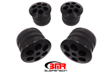 BMR 08-18 Dodge Challenger Kit de bujes de soporte trasero de aluminio - Anodizado negro