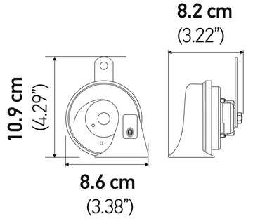 Kit de bocina de trompeta doble Hella de 12 V con soporte - Toyota