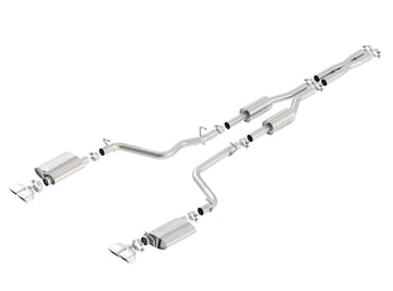 Borla 09-14 Dodge Challenger R/T 5.7L RWD 2Dr. 2,5 pulgadas. Escape ATAK CB - Salida trasera doble dividida
