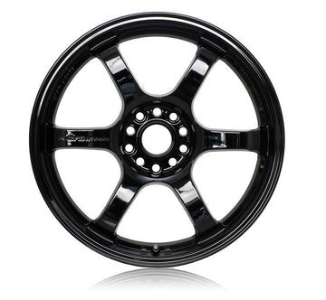 Gram Lights 57DR 18x9.5 +22 5-114.3 Rueda negra brillante