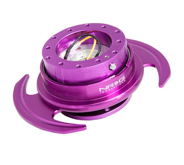 Kit de liberación rápida NRG Gen 3.0 - Cuerpo morado / Anillo morado con asas