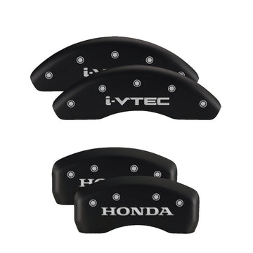 Cubiertas de pinza MGP 4 Hemi delanteras y traseras grabadas Acabado rojo plateado ch