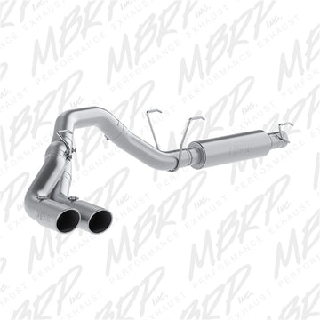 MBRP 14-16 Ram 2500/3500 6.4L 4in 409 SS Escape trasero de gato de salida doble de un solo lado