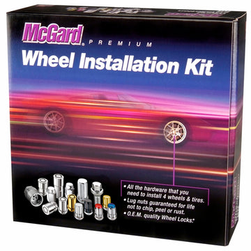 McGard SplineDrive Tuner Kit de instalación de 5 lengüetas con cerraduras y herramientas (cono) M12X1.5 / 13/16 Hex - Negro