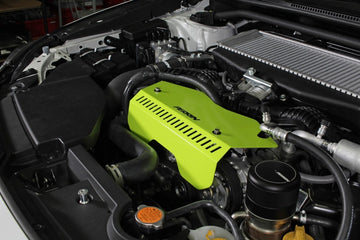 PERRIN 22-26 Subaru WRX Pulley Cover - Neon Yellow (TALL - For Use w/o PERRIN AOS)