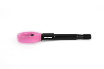 PERRIN 15-21 Subaru WRX/STI / 24-26 Crosstrek / 25-26 Forester Tow Hook Kit (Rear) -  Hyper Pink
