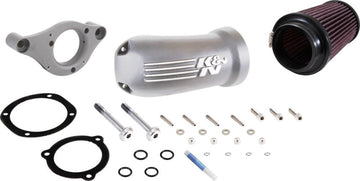 K&N 17-18 Harley-Davidson Touring Models Performance Air Intake System Silver