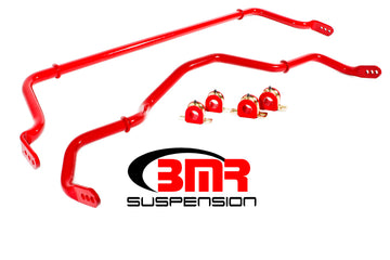 BMR 16-17 Kit de barra estabilizadora delantera y trasera Camaro de sexta generación con bujes - Rojo