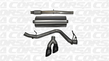 Corsa 14 GMC Sierra/Chevy Silv 1500 Crew Cab/Std. Cama 5.3L V8 Escape CB deportivo negro de un solo lado