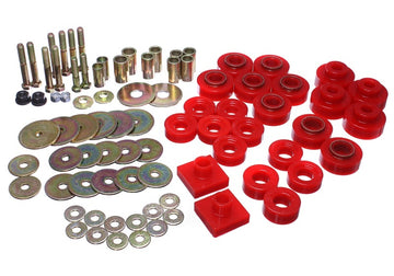 Energy Suspensión 68-72 Oldsmobile Cutlass Juego de soportes para carrocería roja