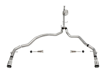 Corsa 2021-2022 Ford F-150 SuperCab/caja de 6.5 pulgadas 5.0L V8 Xtreme Cat-Back salida trasera doble-pulida