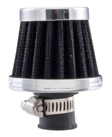 Filtro de ventilación Spectre con brida de 10 mm / 2 pulg. Diámetro exterior / 1-3/4 pulg. Altura - Negro