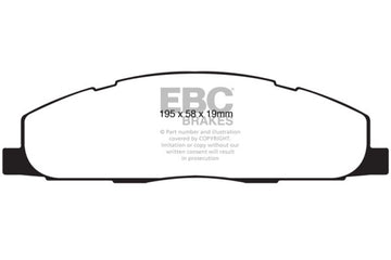 EBC 09-11 Dodge Ram 2500 Pick-up 5.7 2WD/4WD Pastillas de freno traseras Greenstuff
