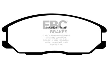 EBC 01-06 Hyundai Santa Fe 2.4 Greenstuff Front Brake Pads