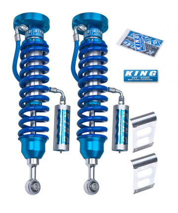 King Shocks 2007+ Toyota Tundra 2.5 Dia Amortiguadores delanteros con depósito remoto (par)