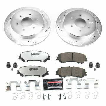 Power Stop 17-19 Nissan Titan Kit de freno trasero para camión y remolque Z36