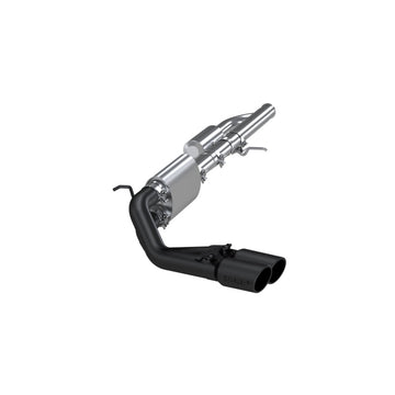 MBRP 09+ Chevrolet Silverado 1500 Salida doble con preeje trasero de gato de 3 pulgadas con punta de 4 pulgadas - Negro