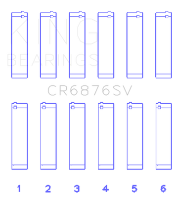 King Engine Bearings Mercedes-Benz OM 642 Connecting Rod Bearing Set