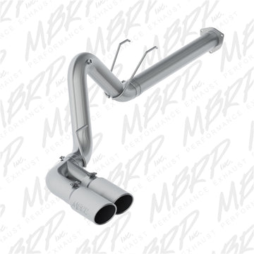 MBRP 17-19 Ford F250/350/450 6.4 L Filtro trasero Sistema de escape de doble salida de un solo lado