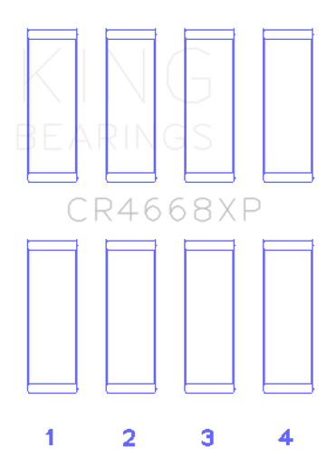 King 08-09 Chrysler Caliber SRT4/Mitsubishi/Hyundai/Kia World Engine Connecting Rod Bearing Set