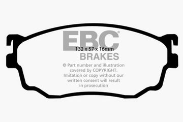 EBC 03-04 Mazda Protege 2.0 Turbo (Mazdaspeed) Ultimax2 Front Brake Pads