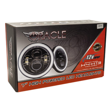 Faros delanteros LED de alta potencia Oracle de 7 pulgadas - SIN HALO - Bisel negro