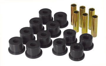 Bujes de grillete y resorte trasero Prothane GM (con casquillo de grillete de marco de 1,5 pulgadas de diámetro exterior) - Negro
