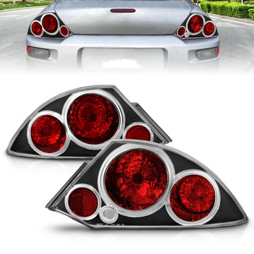 ANZO 2000-2005 Mitsubishi Eclipse luces traseras negras