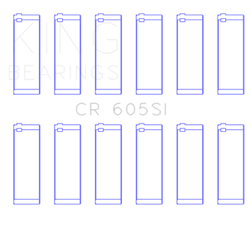 King Engine Bearings GM 2.8L/3.4L V6 (Size STD) Connecting Rod Bearings Set of 6