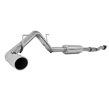 MBRP 11-12 Ford F150 Sistema de escape T409 con salida lateral única y respaldo de gato de 3 pulgadas