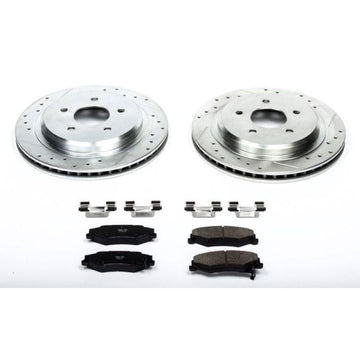Power Stop 04-09 Cadillac XLR trasero Z23 Evolution Kit de freno deportivo