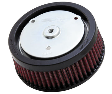 Filtro de aire de repuesto K&amp;N de 5,5 pulgadas de diámetro exterior superior x 6 pulgadas de diámetro exterior de la base x 2,313 pulgadas de alto para Harley Davidson