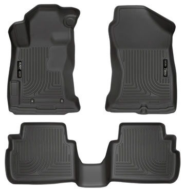 Husky Liners 2017 Subaru Impreza Weatherbeater Revestimientos negros para el piso del asiento delantero y segundo
