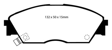 EBC 90-92 Honda Civic CRX 1.6 Si Redstuff Front Brake Pads