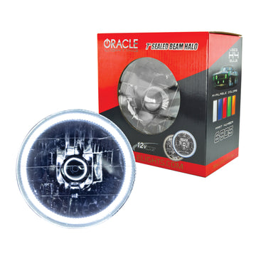 Luces preinstaladas Oracle de 7 pulgadas. Haz sellado - Halo blanco