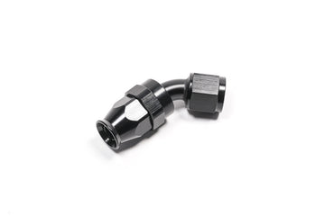 Radium Engineering -8AN Extremo de manguera de PTFE de 45 grados - Negro