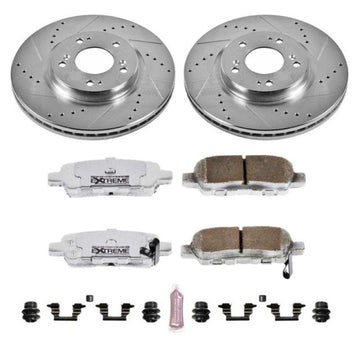 Power Stop 02-06 Nissan Altima Kit de freno trasero Z26 Street Warrior