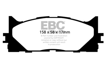 Pastillas de freno delanteras EBC 13+ Lexus ES300h 2.5 Hybrid Greenstuff