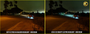 KC HiLiTES 07-18 Jeep JK (no para Rubicon/Sahara) 7 pulgadas. Faro delantero Gravity LED Pro DOT (paquete de par)