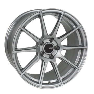 Enkei TS10 18x9.5 35mm Offset 5x114.3 Patrón de pernos 72.6mm Diámetro de orificio Rueda gris