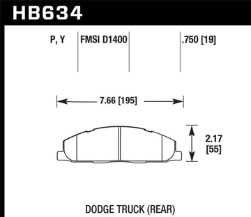 Hawk 09-14 Dodge Ram 2500/3500 Pastillas de freno traseras LTS
