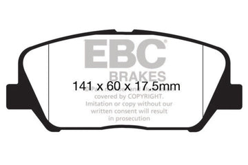 Pastillas de freno delanteras EBC 12-15 Hyundai Veloster 1.6 Turbo Greenstuff