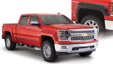 Bushwacker 14-18 Chevy Silverado 1500 Fleetside bolsillo estilo bengalas 4 piezas - negro