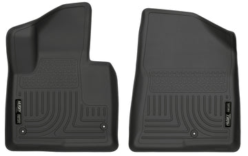 Husky Liners 13-15 Hyundai Sante Fe Sport/Sport 2.0T WeatherBeater Revestimientos de piso negros para primera fila