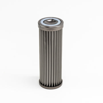 Elemento filtrante universal de acero inoxidable DeatschWerks de 10 micras (se adapta a carcasa de 160 mm)