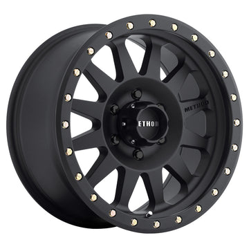 Method MR304 Doble estándar 18x9 -12 mm Offset 6x5.5 108 mm CB Rueda negra mate