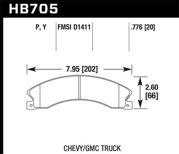 Hawk Chevy/GMC Express/Silverado/Savana/Sierra 15/25/35/4500 SuperDuty Pastillas de freno traseras LTS
