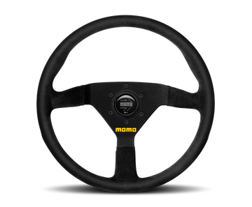 Volante Momo MOD78 350 mm - Cuero Negro/Radios Negros