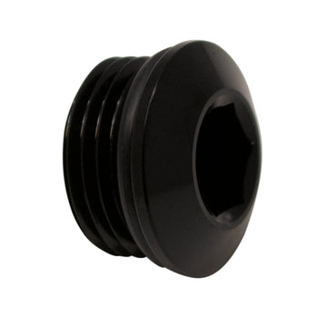 DeatschWerks 8AN ORB Conector macho de perfil bajo Allen/Hex interno (incluye junta tórica) Anodizado negro mate
